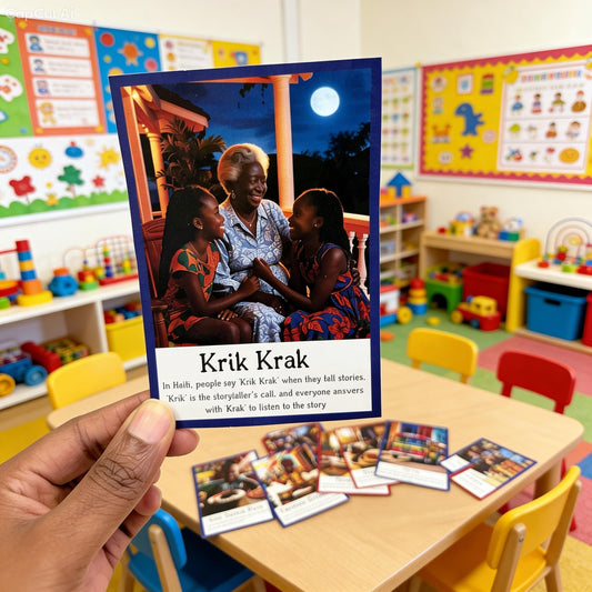 16 Haiti Heritage Flashcards for Kids (Digital Download) | Culture & Language Learning Cards