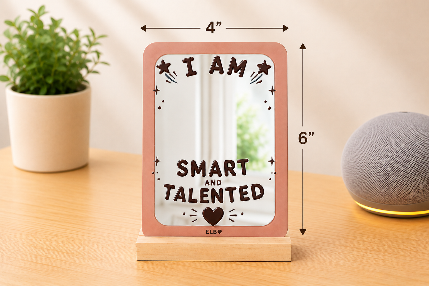 Kids Affirmation Mirrors Set | Positive Confidence Building Decor (Set of 5)