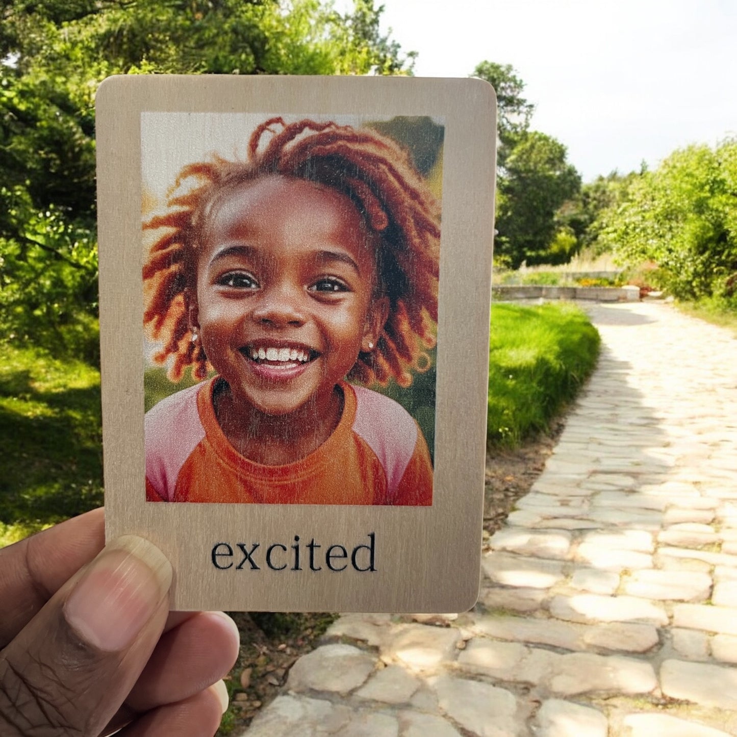 25 Wooden Emotion Flashcards for Kids | Montessori-Inspired Feelings & Social Emotional Learning Cards