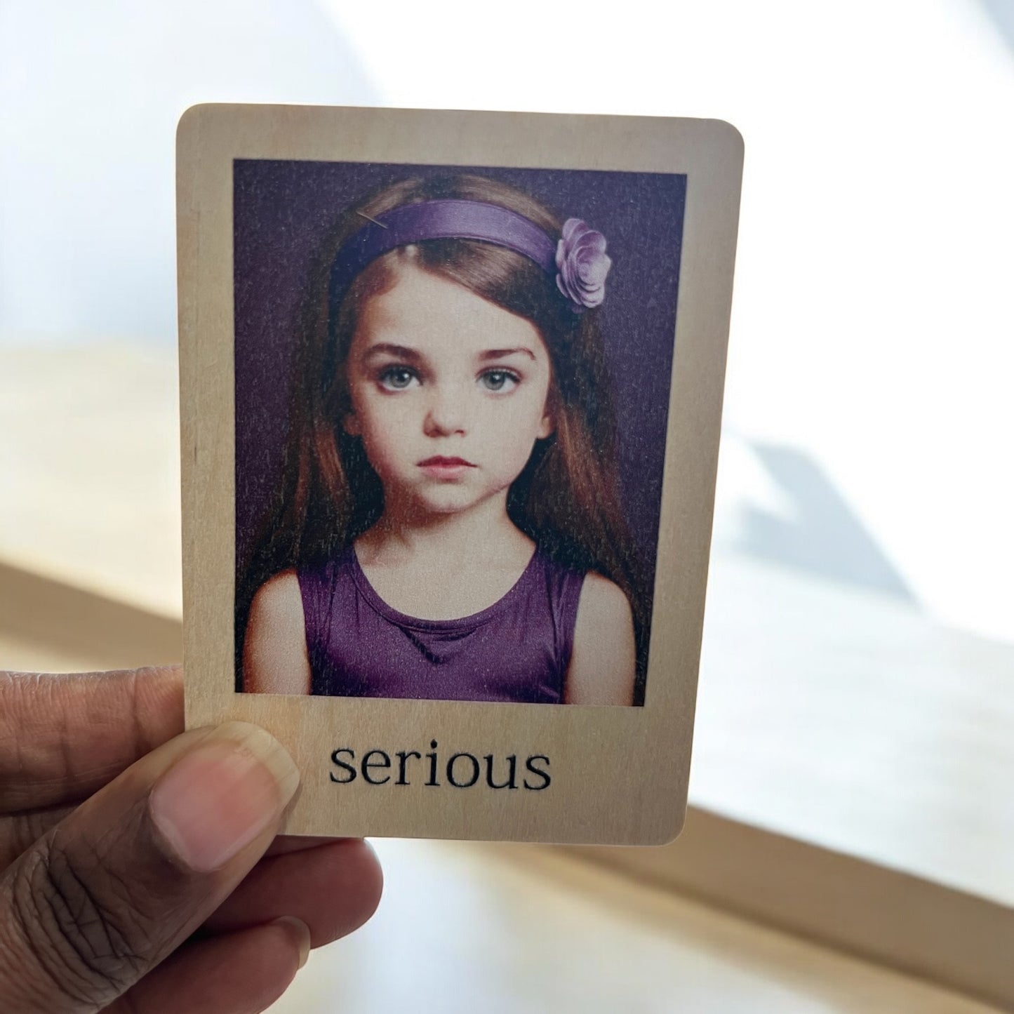 25 Wooden Emotion Flashcards for Kids | Montessori-Inspired Feelings & Social Emotional Learning Cards
